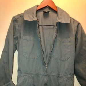 BDG green utility jumpsuit